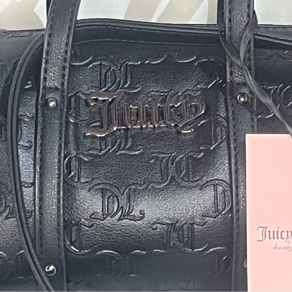 NWT Juicy Couture Black Mini Barrel Mini Bag - Picture 3 of 7